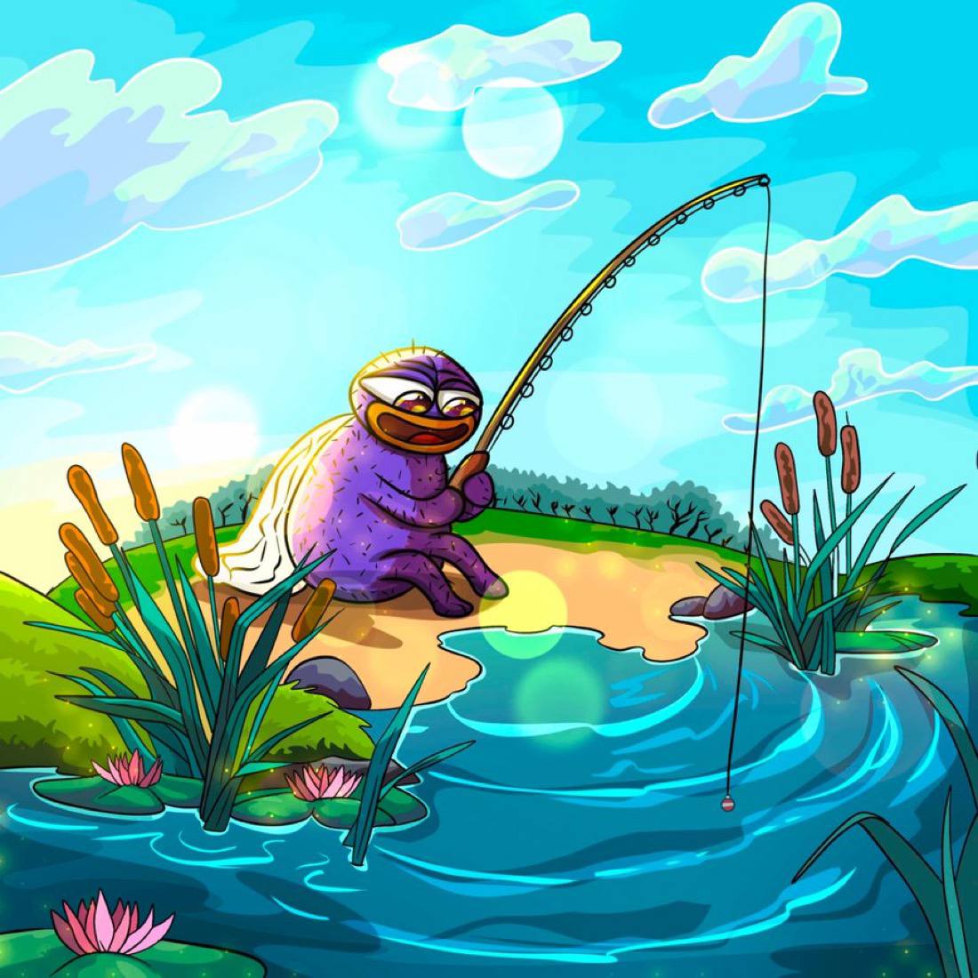 Mouch portrait art in the gallery wall.